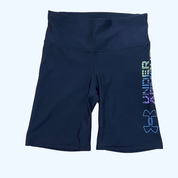 Under Armour Black Bike Shorts Compression Activewear Woman’s Small - Picture 1 of 5